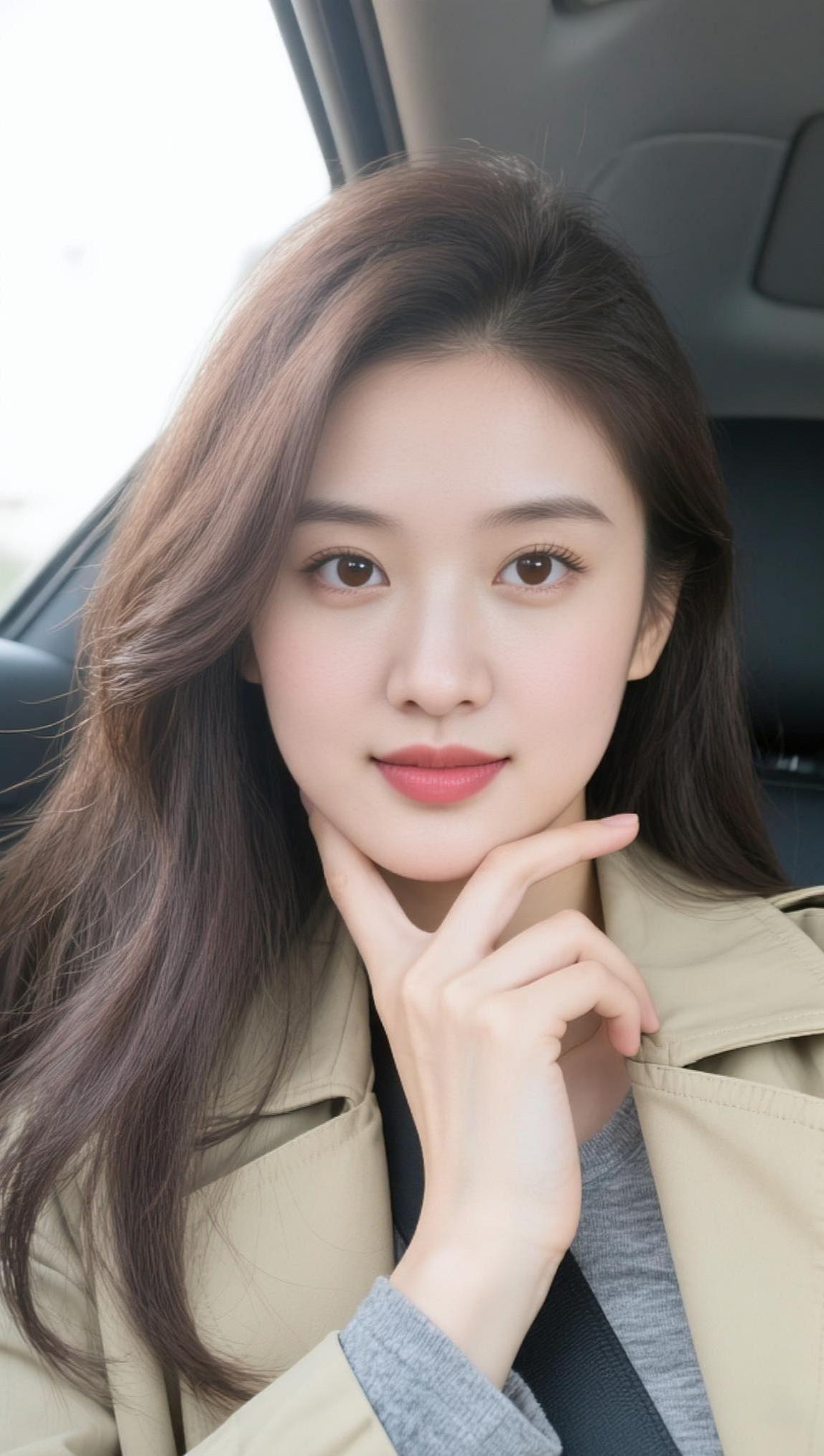 AI浅棕系自拍 抖音ai创作