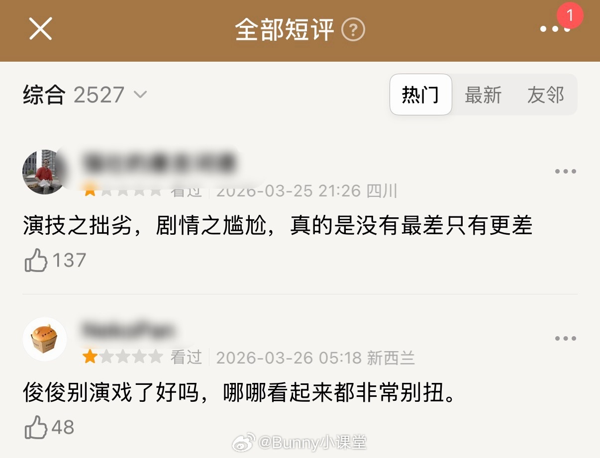 昨天的云合数据出了，龚俊、任敏新剧《家事法庭》连前十都没挤进去，开播即扑……瓣人