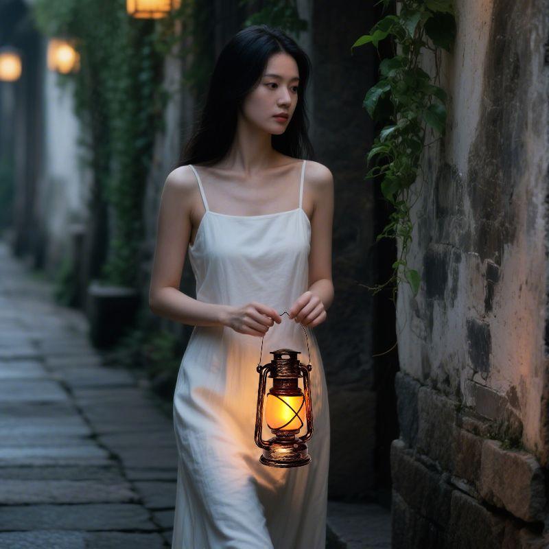 灯影摇曳处，夜色如墨染。晒图笔记大赛 普通美女拍照能有多好看?