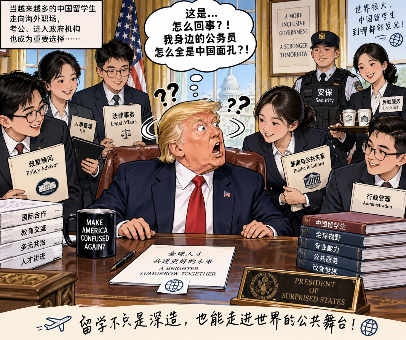 中国留学生开始在海外考公了留学生海外考公工资一般没晋升 也是一计，但不仅工资一般