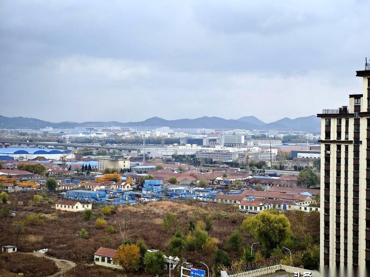 就这么拆了。
昨天还轰隆隆跑火车的青荣城际，今天从泰和府这边看过去，已经是一片空