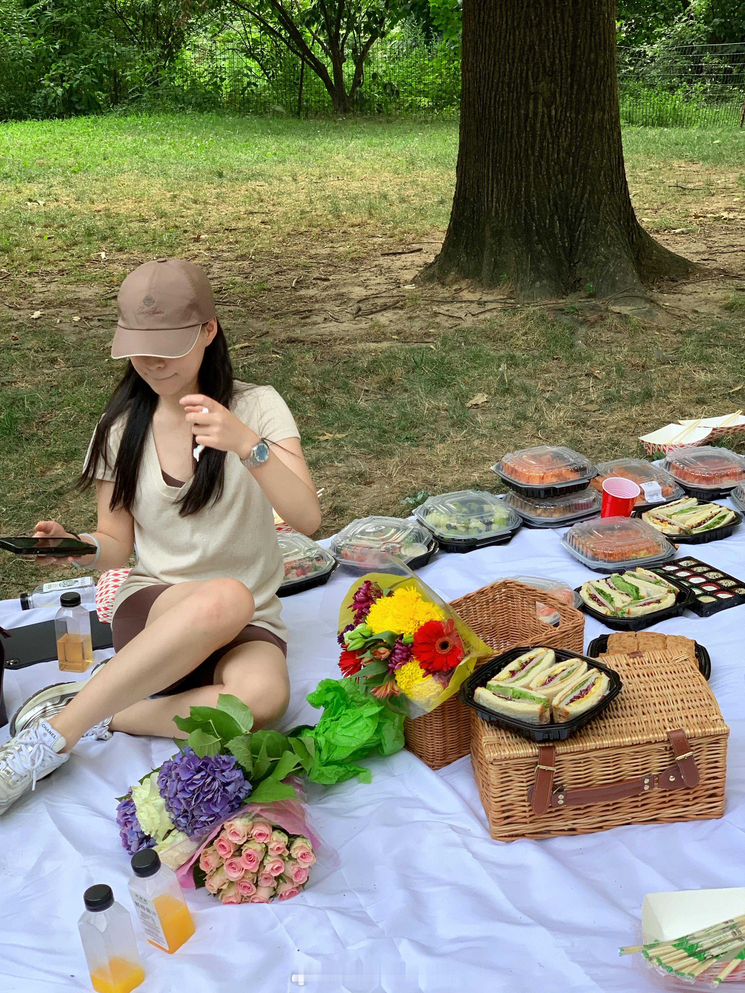 夏天的野餐🧺认识新朋友好开心 ​​​