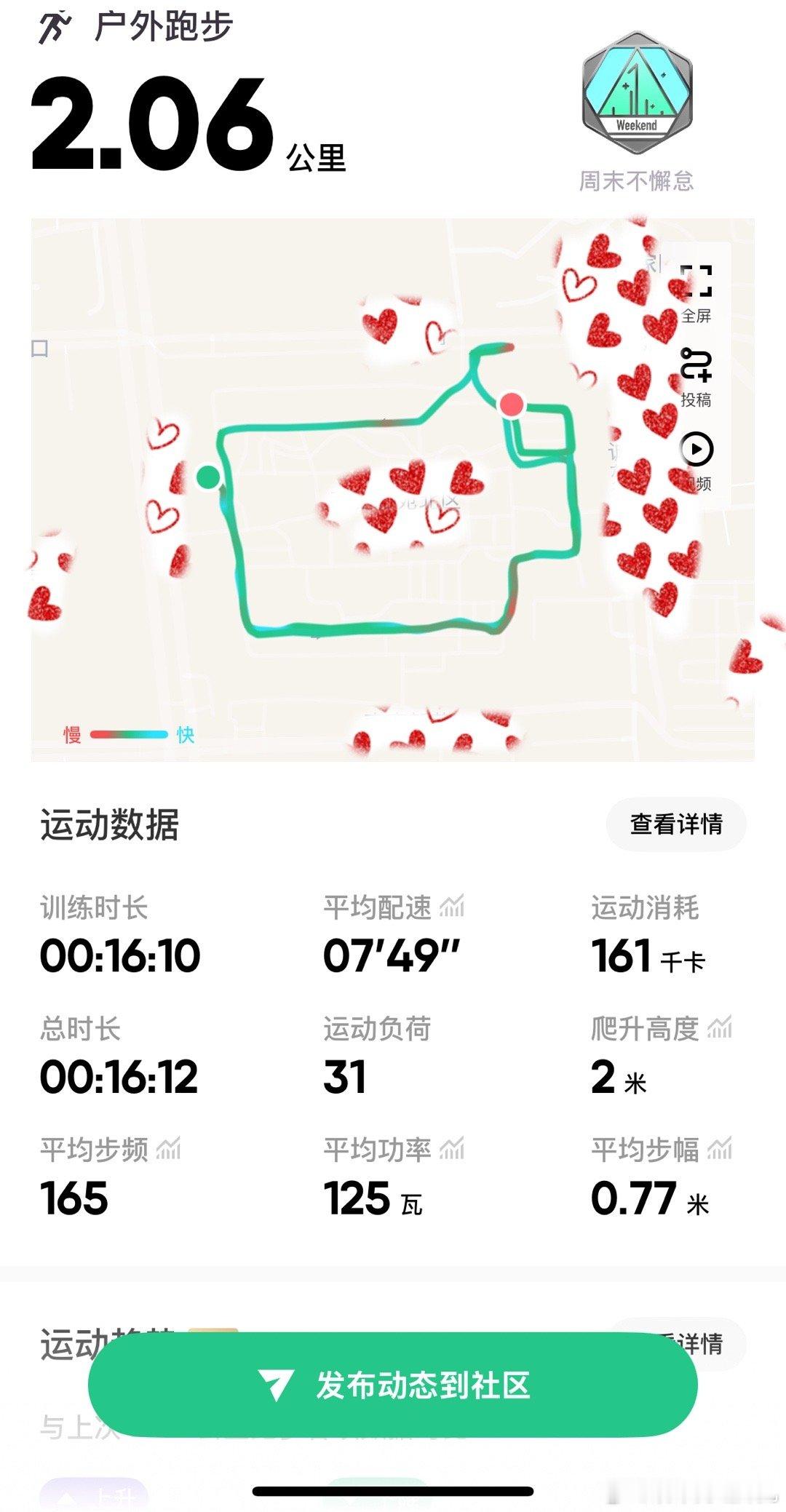 今日份2公里打卡天气太冷动起来越来越难[裂开]  ​​​