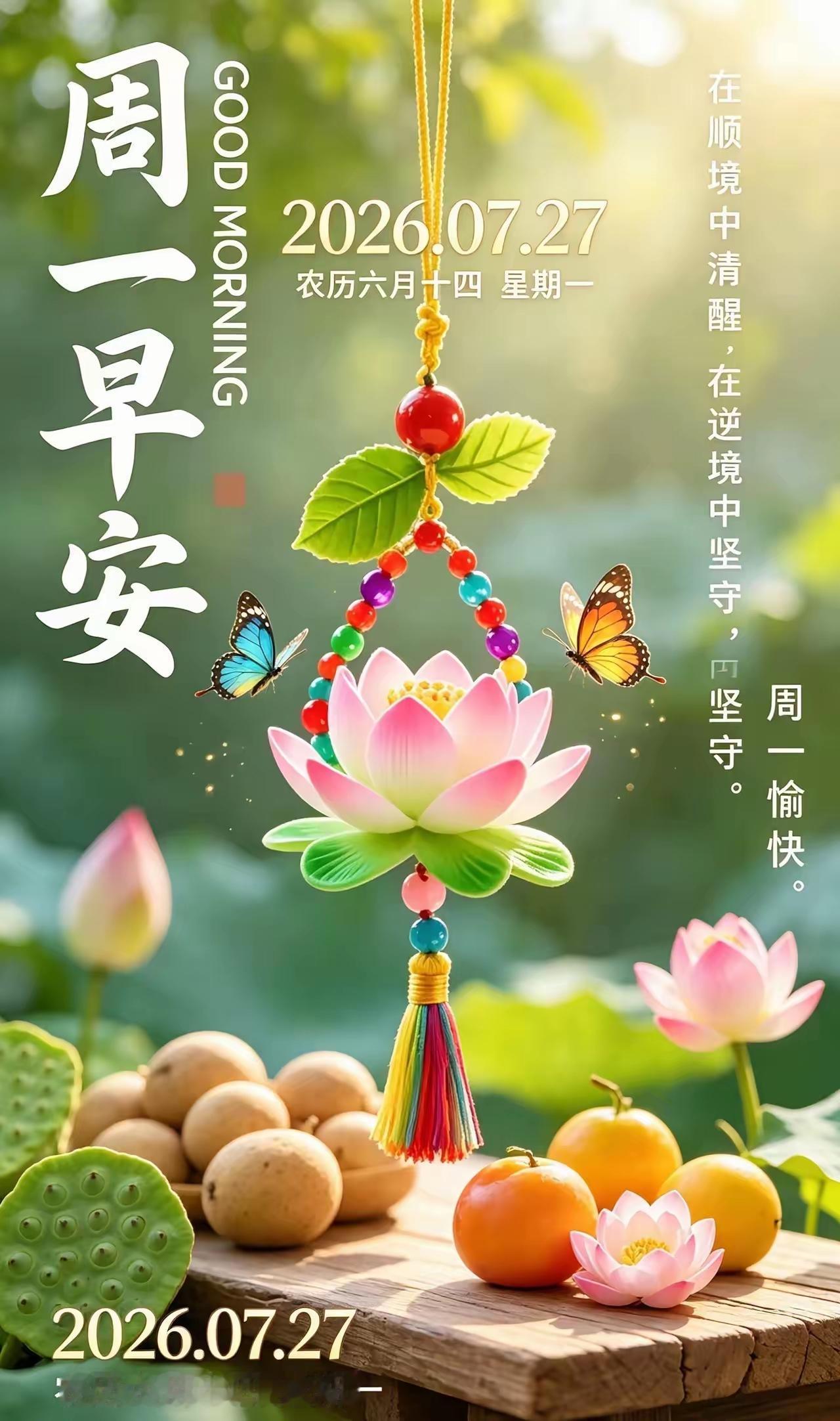 7.27日🌹🍎早上好♥️🌹
千言万语汇成一句话，样样好！[大笑][祈祷]