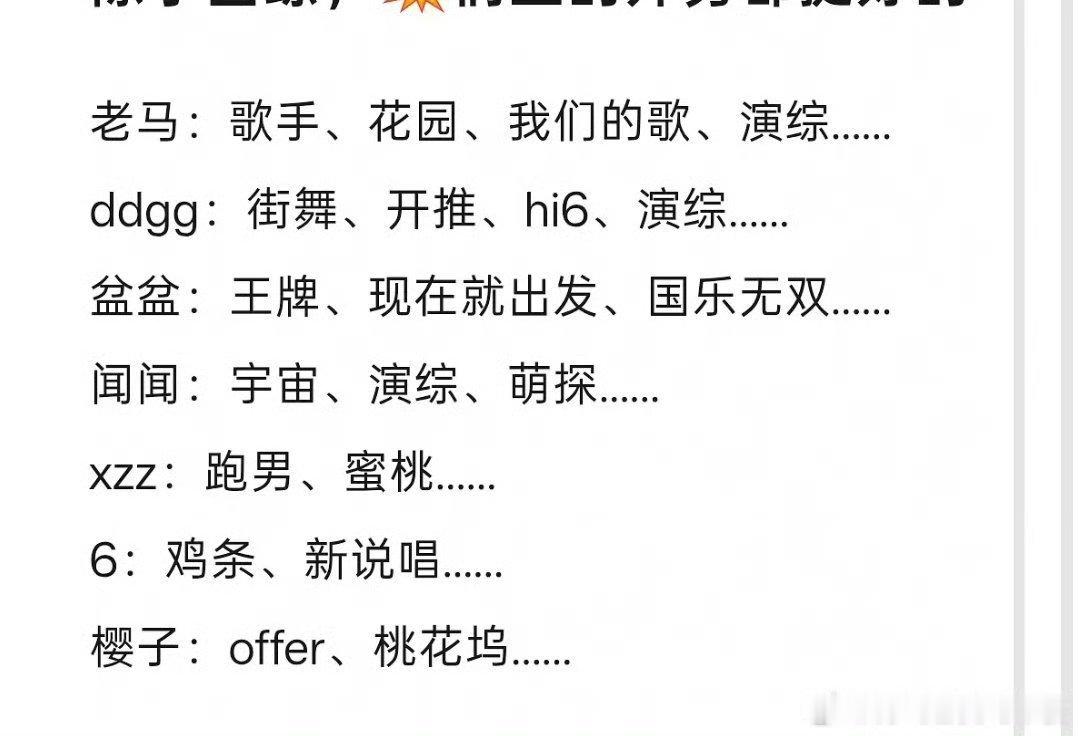 时代少年团外务大汇总团综、单人综艺、巡演舞台、时尚商务全面开花，七人各自深耕赛道
