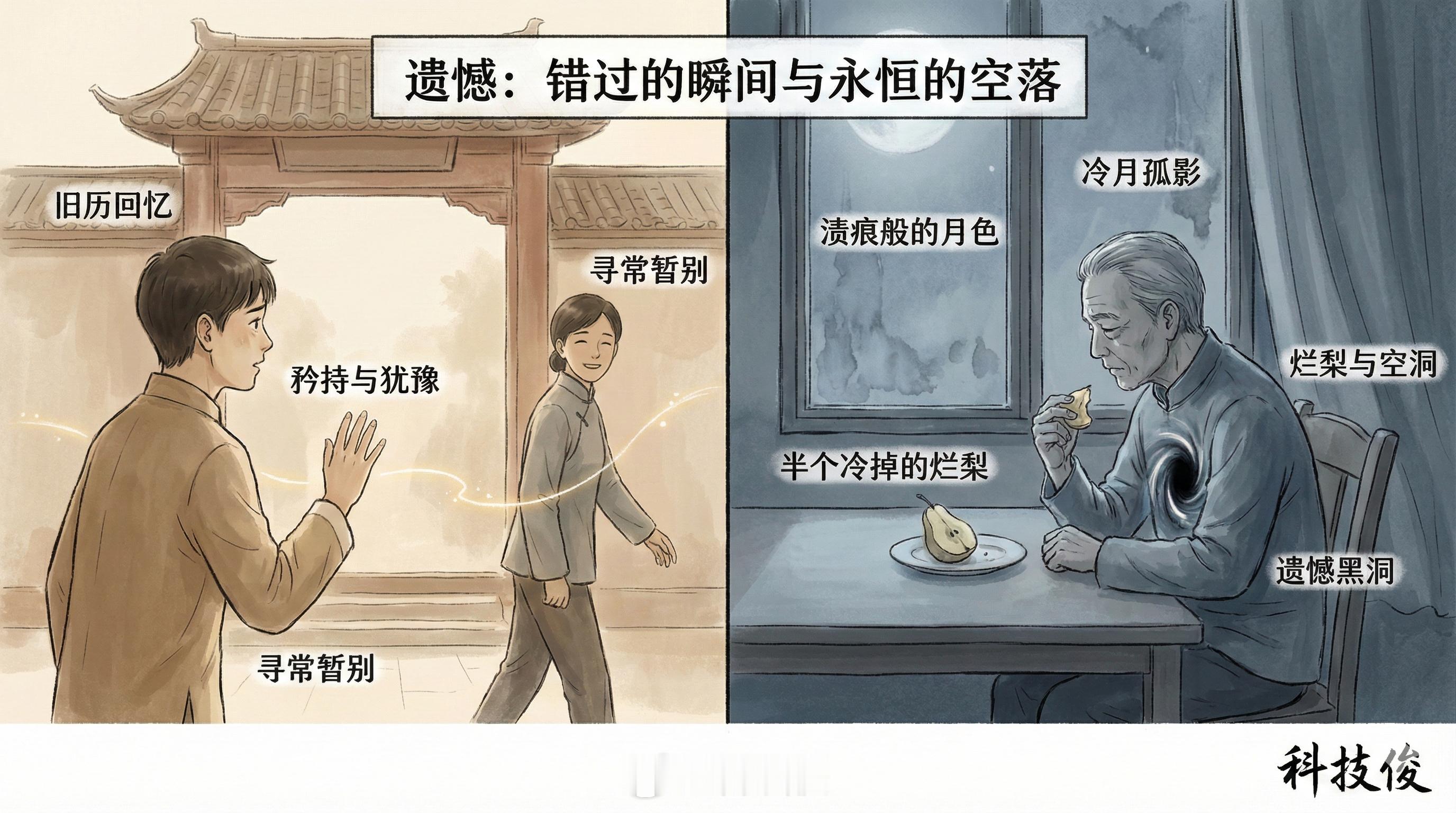 遗憾怎么写最刀窗外是渍痕般的月色，院子里静得像死。我忽然想起旧历的那一年，大约也