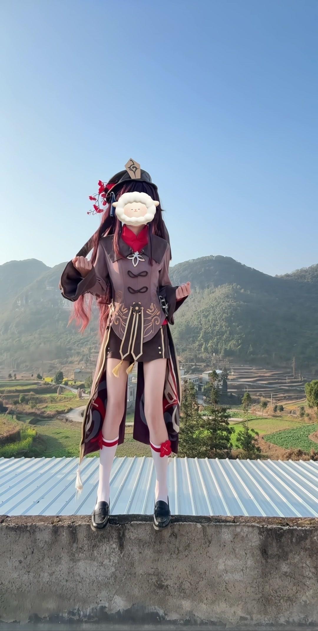 原神胡桃cos卡点舞，这反差萌绝了！🎭第一次尝试原神胡桃cos，卡点舞蹈太上头