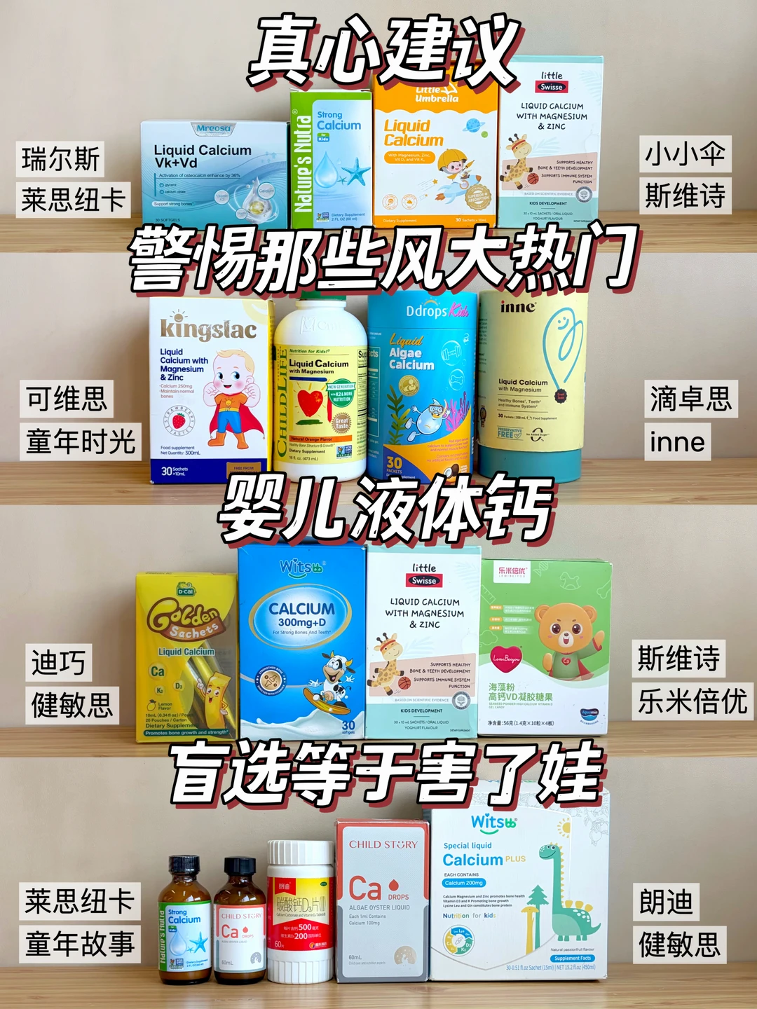 不吹不黑，乱吃婴儿液体钙等于瞎补