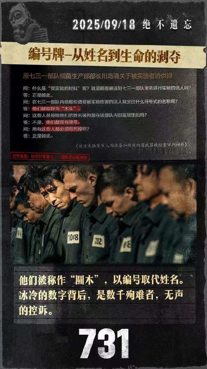 731部队一年军费高达15亿人民币 这些军费数字背后，是无数被剥夺自由与尊严的生