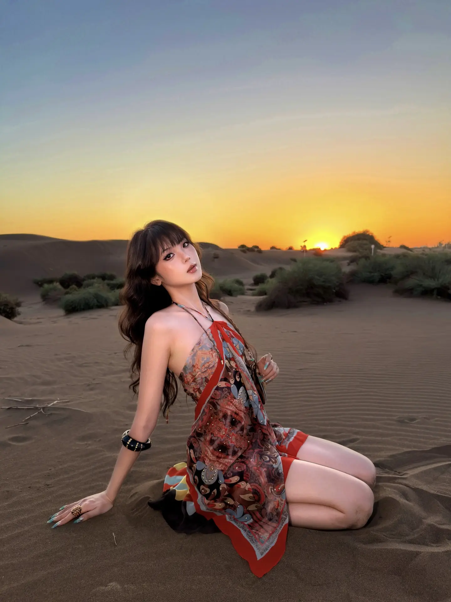 去沙漠追一场日落🏜️