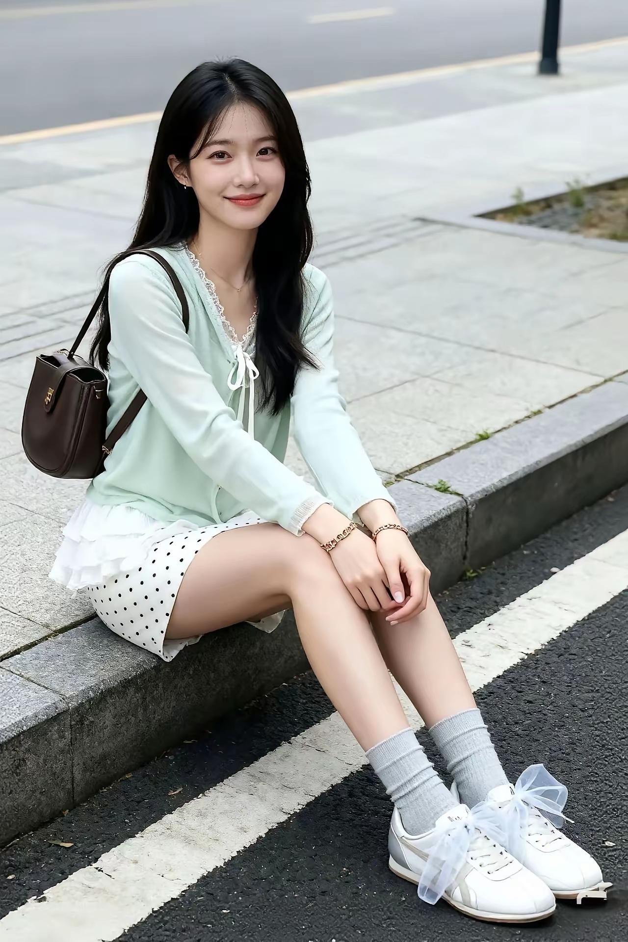 轻纱拂面，笑语盈盈。