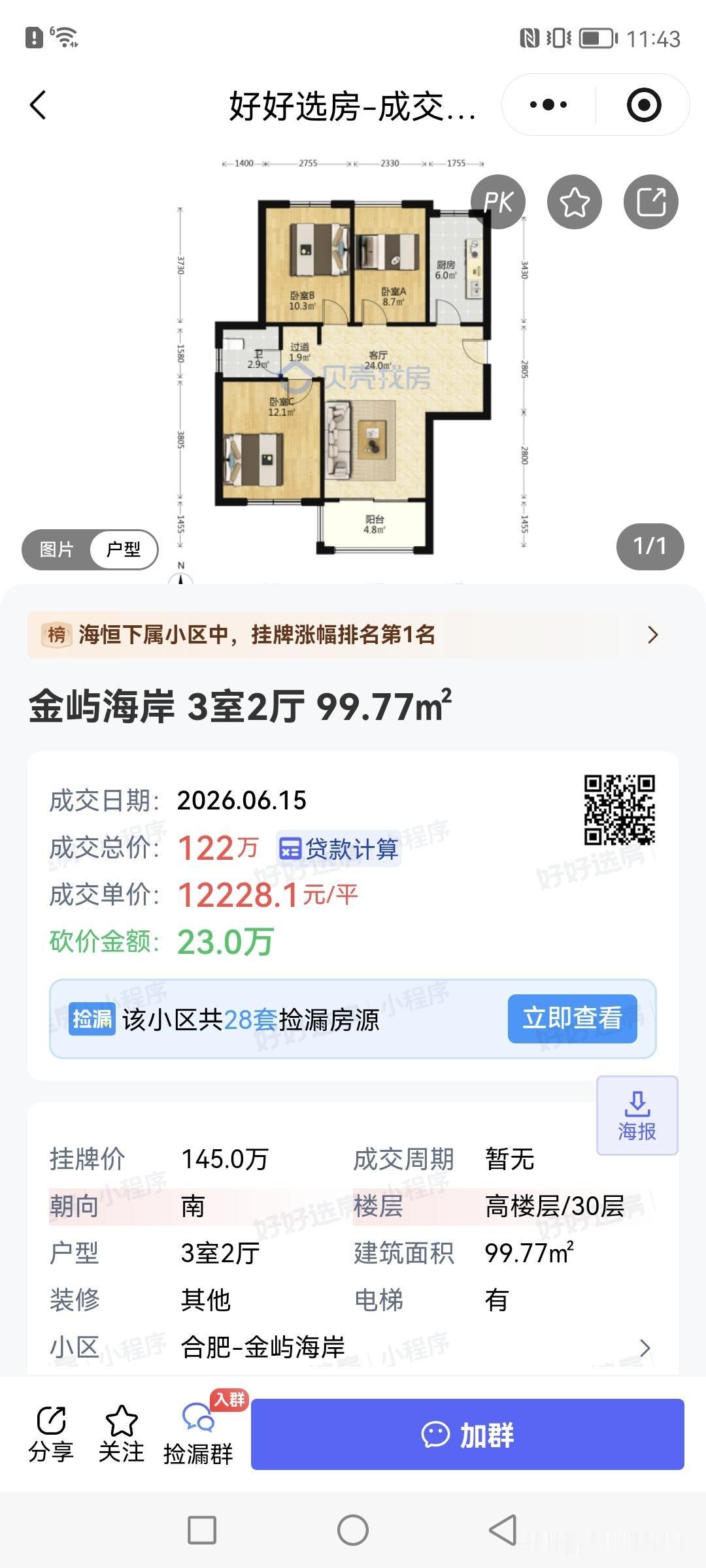 合肥市区这些二手房是真有性价比。真的感觉买房买早了是真亏。
目前这样的价格，但是
