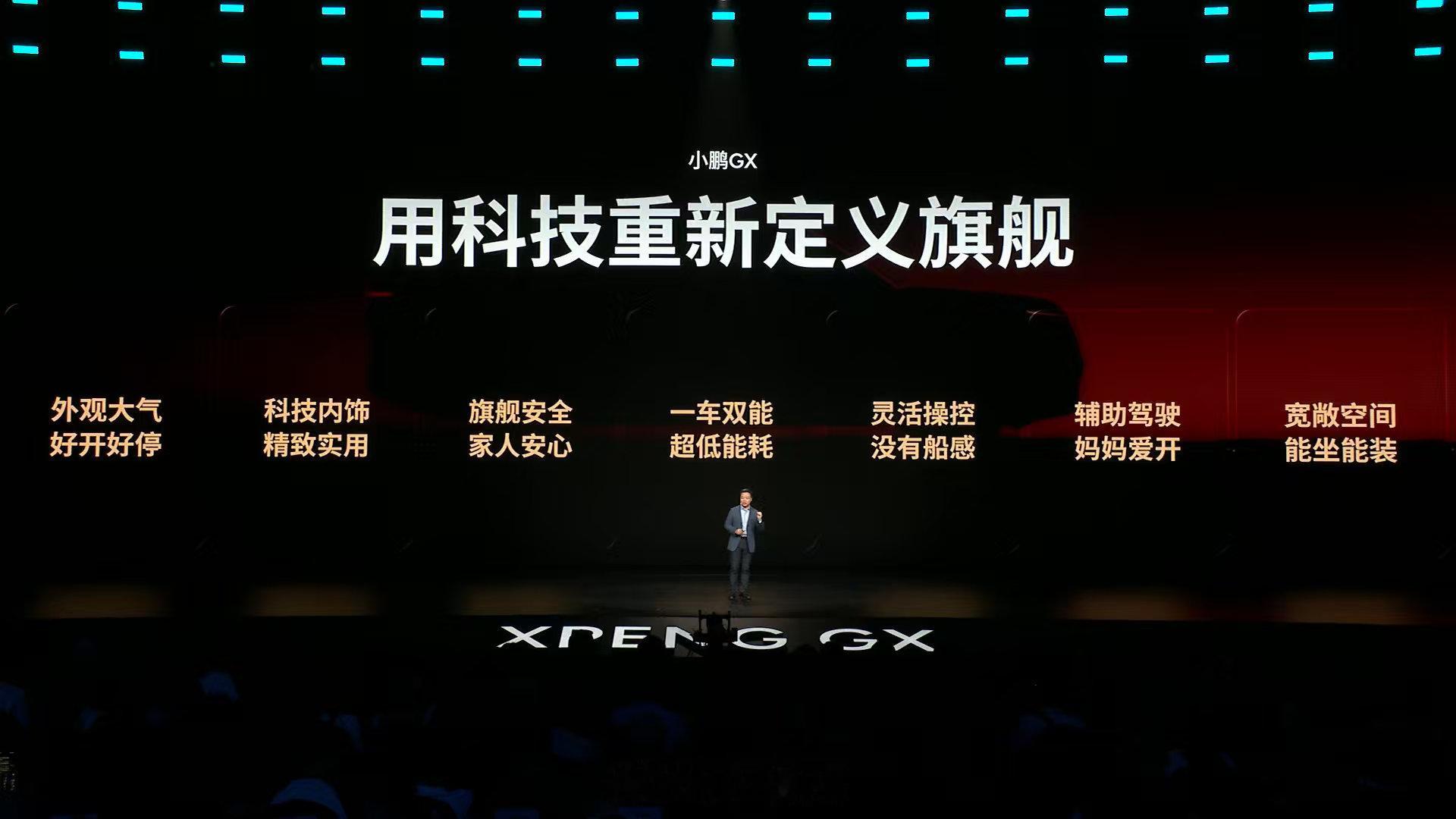 小鹏GX最终决定以“用科技重新定义旗舰”为核心，精准攻克大六座SUV七大出行痛点