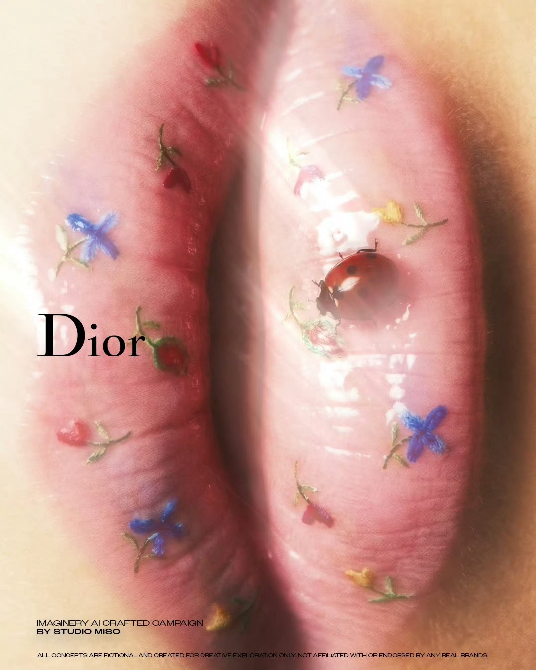 Dior Jardin Blooma floral study in textu