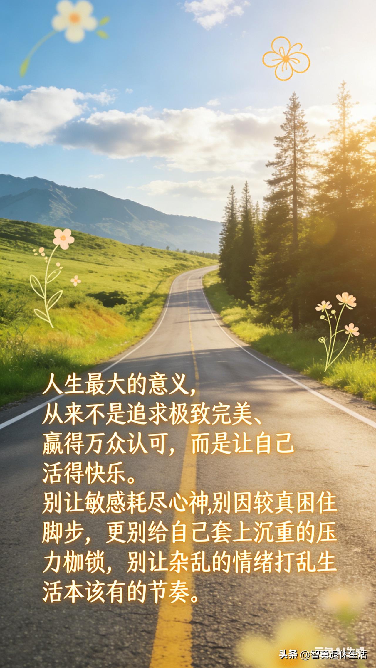 《人生至乐，莫过于放过自己》
人生最大的意义，从来不是追求极致完美、赢得万众认可