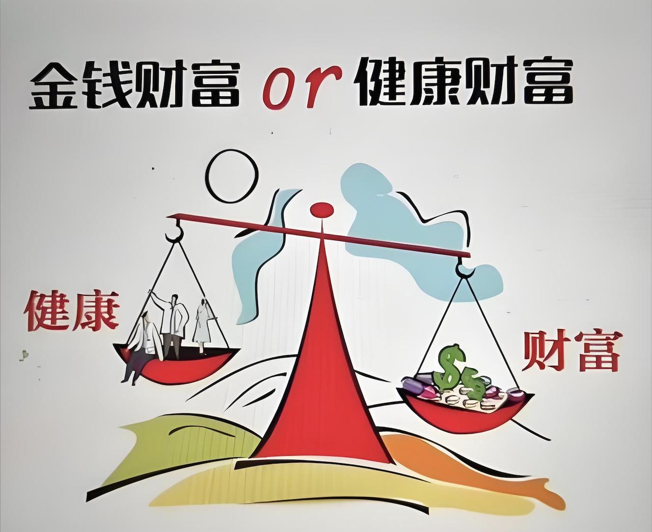 没有健康，一切皆空谈！
健康受损时，金钱补救有限，如晚期重病和慢性病。反之，拥有
