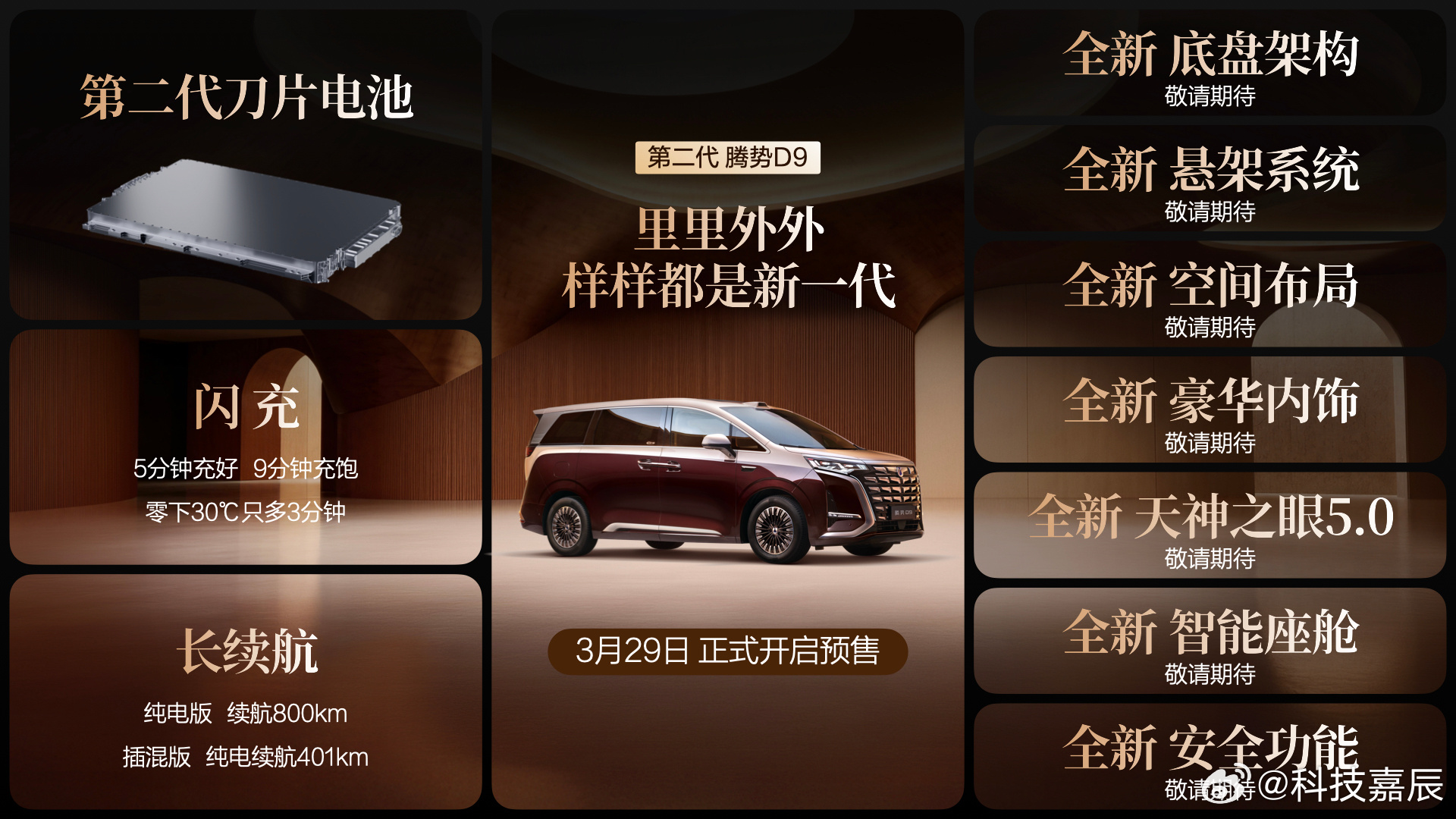 第二代腾势 D9 预售太香了，插混纯电直接同价（预售价38.98 万-48.98