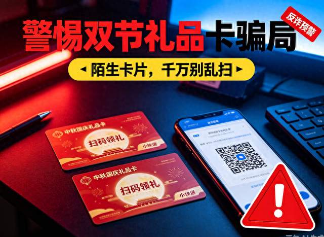 双节礼品卡骗局高发，多人中招，千万别扫码