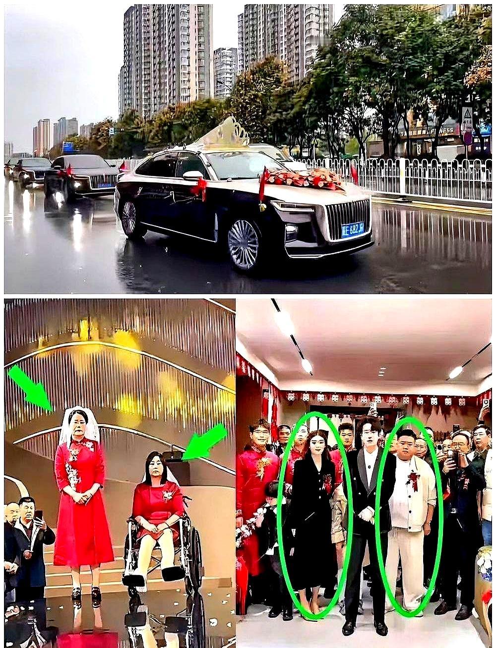 解清帅婚礼上，俩妈穿红礼服配白头纱，哥嫂一身黑白，网友吵翻了！
有人说“中西混