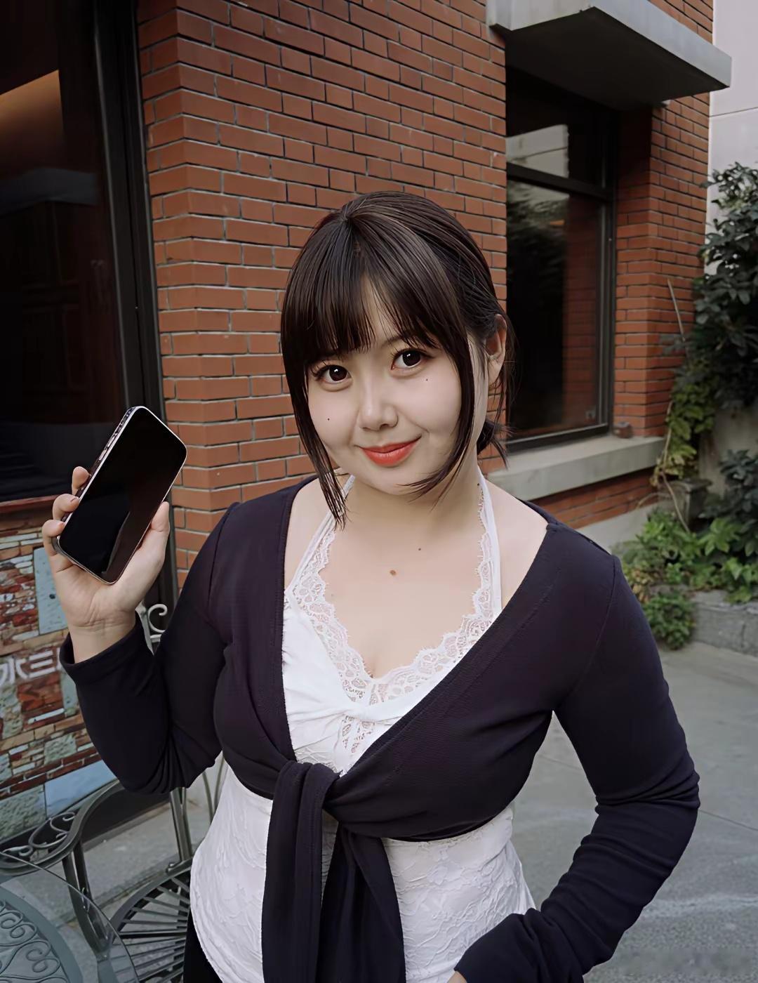 居家少妇，微胖也挺好