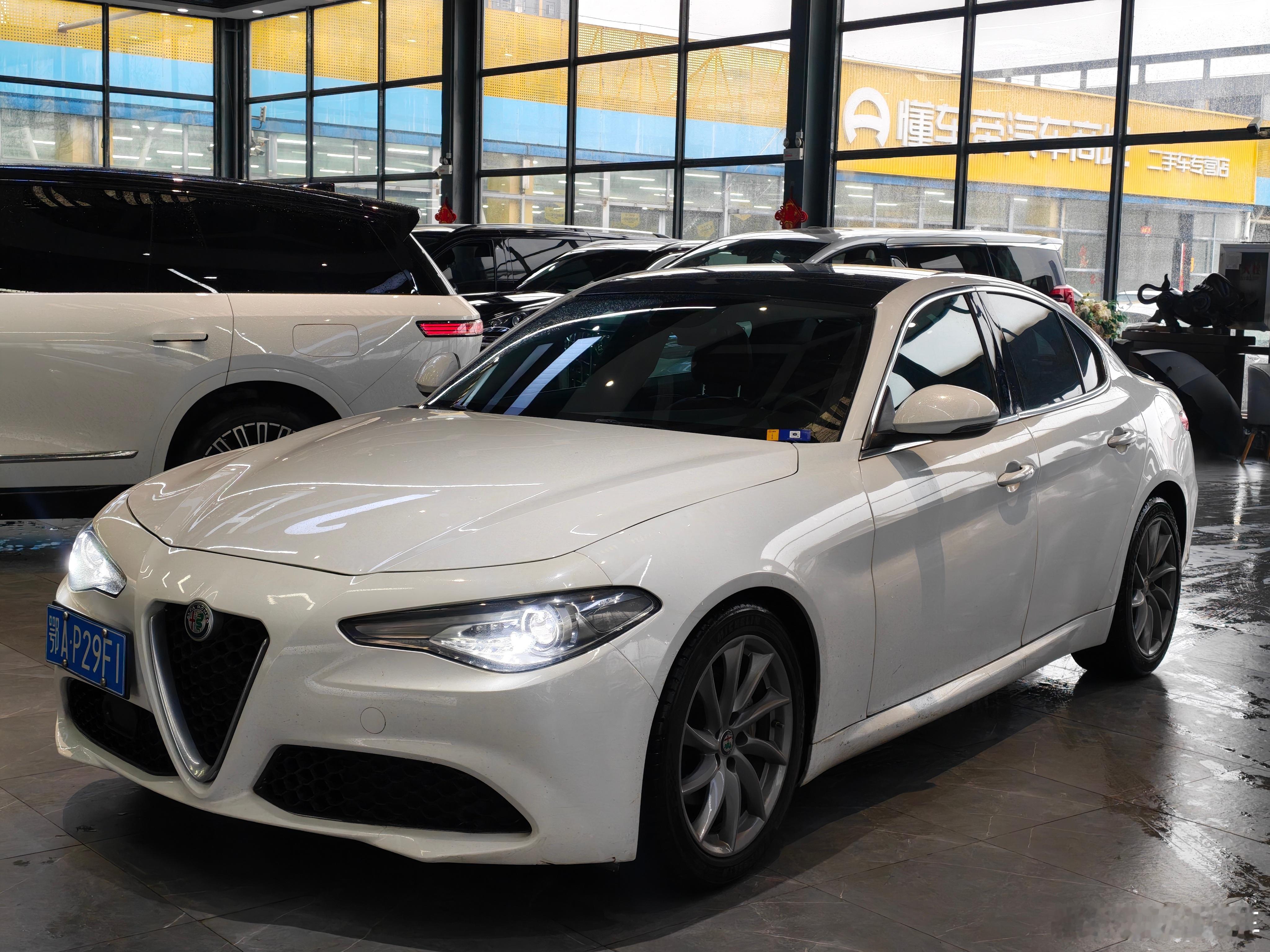 开辟了一个新的车源 以后得大量收购giulia 昨天收进来 问的人特别多 我都没