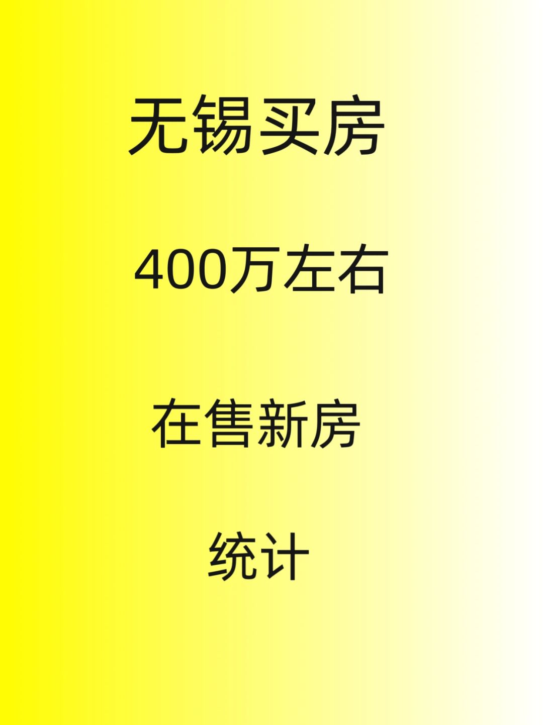 无锡买房，400万左右房源统计