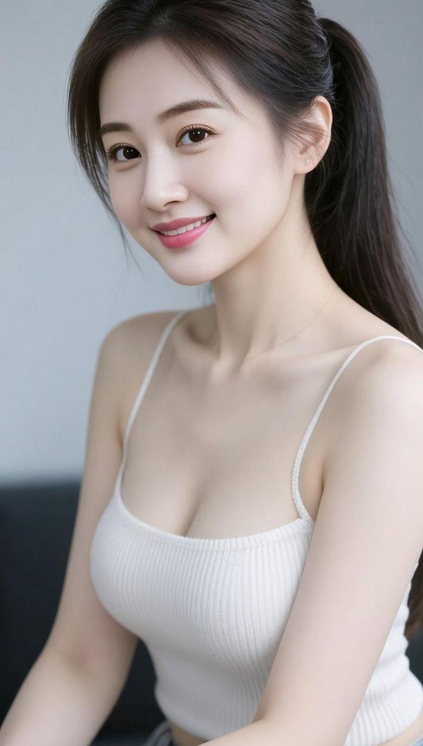 AI丰腴风情写真 抖音ai创作 极品气质美女 分享我的白色时尚穿搭 分享我的清纯