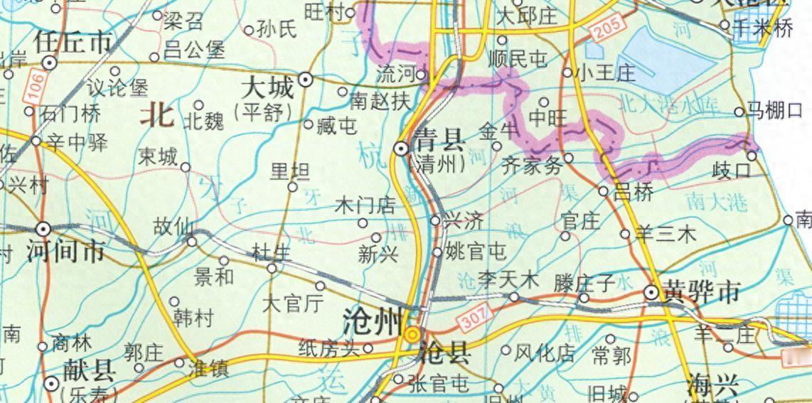 运河畔的小镇曾作为县治所历时五百年，一位历史上著名皇后与冯玉祥都出生于这里
12
