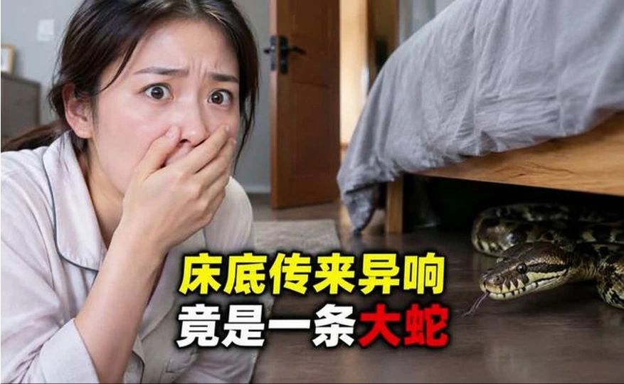 家里床底响了好几天，开门一看盘着一条大蛇？