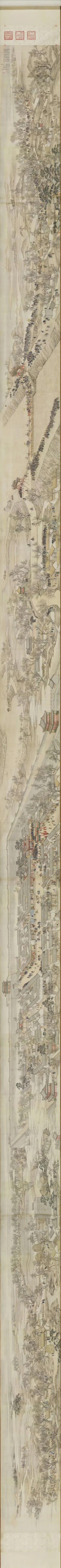 乾隆南巡图～过德州 ​​​