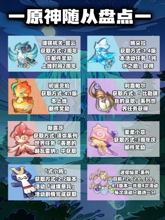 【原神】盘点那些能跟随的小宠物（？）