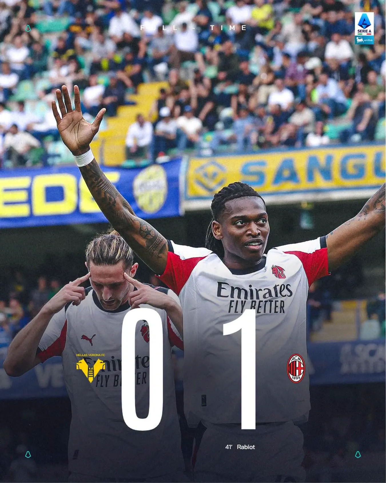 终结联赛2连败！AC米兰1-0维罗纳！。意甲第33轮，AC米兰做客本特...