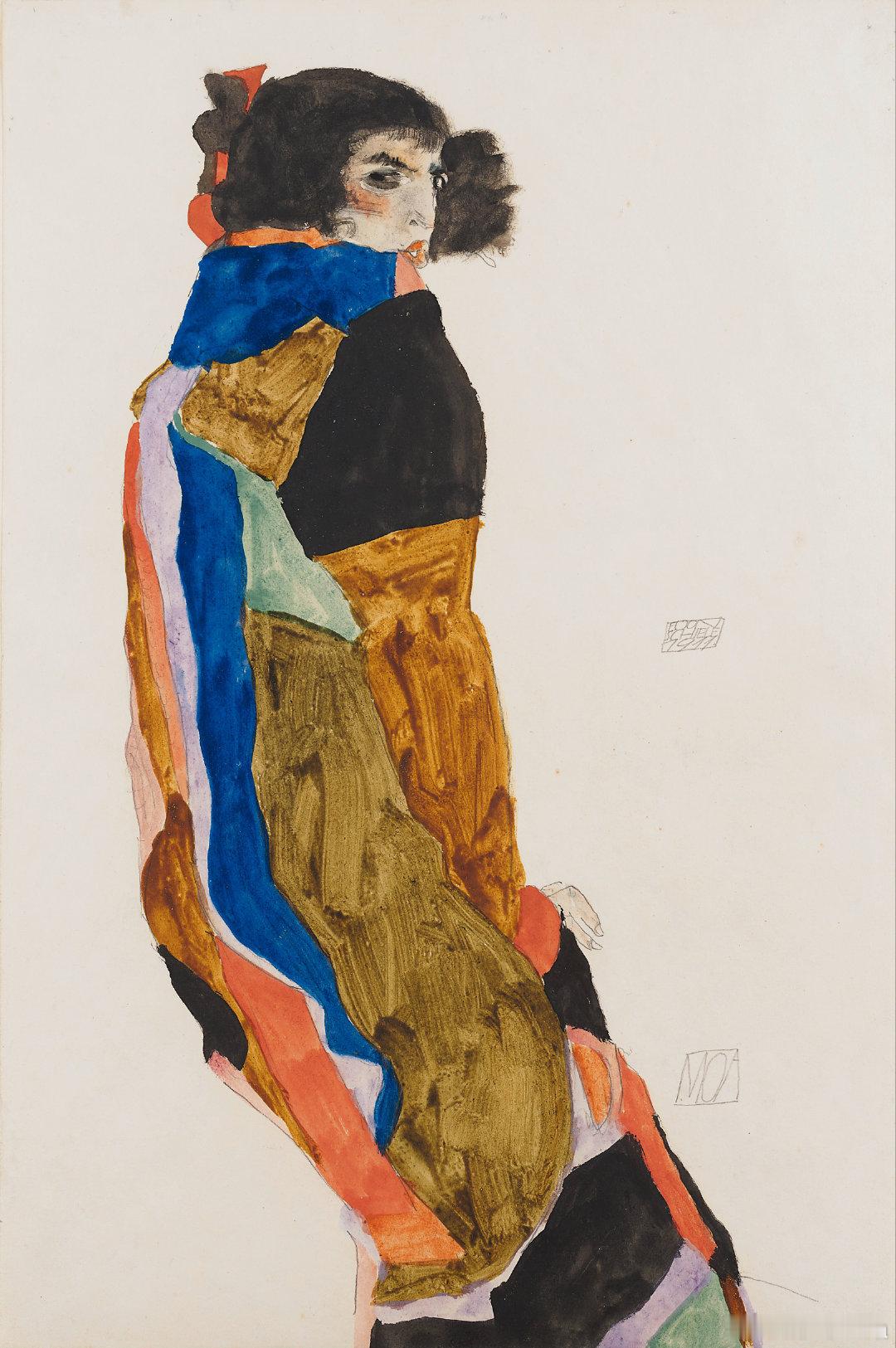 #西洋历史文化鱼缸[超话]# 奥地利表现主义画家埃贡·席勒（Egon Schie