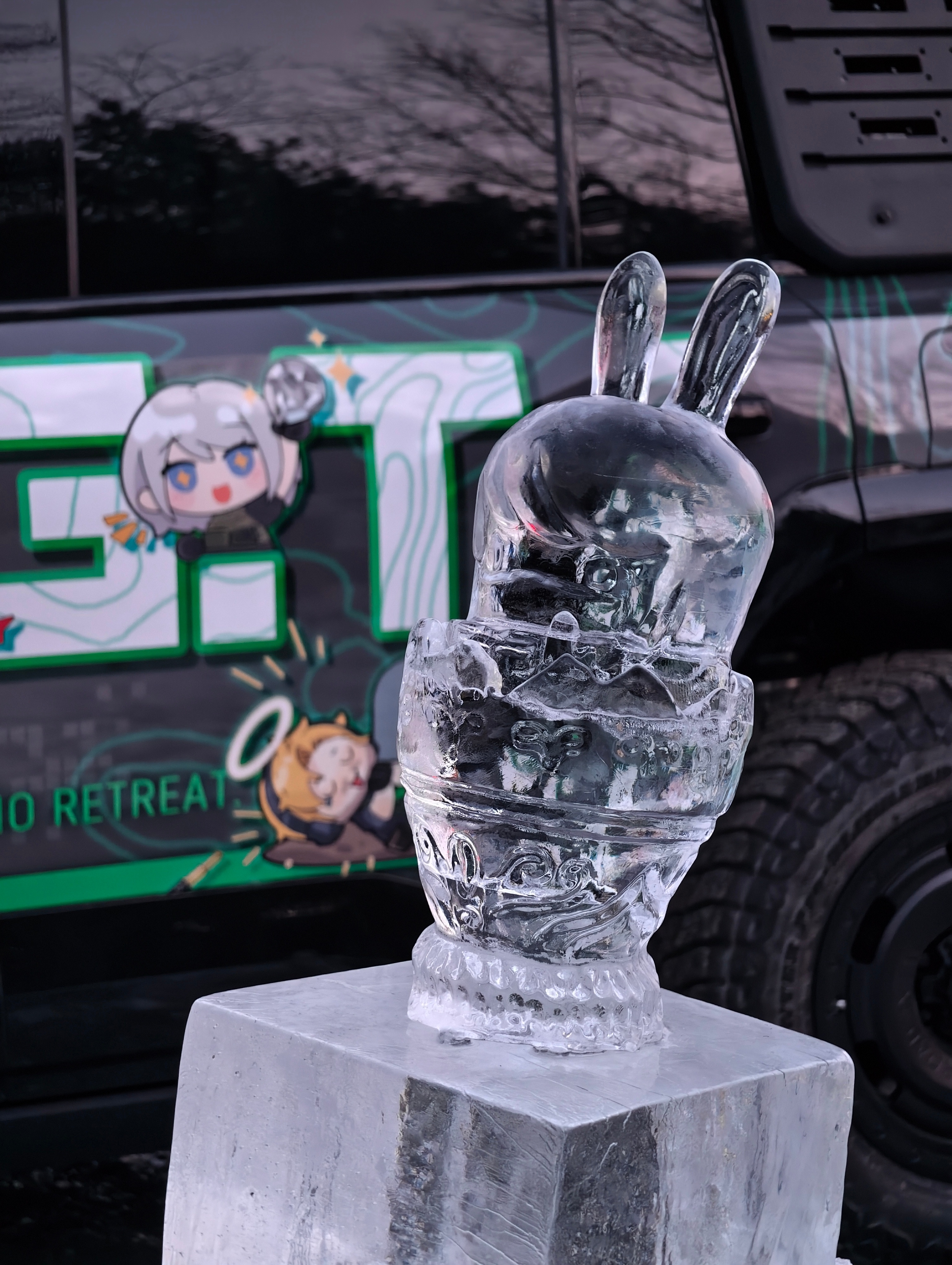 woc哥们太给情绪价值了啊！！！谁能拒绝冰雕麦小蛋啊啊啊啊？！？！佑酱和她的小汽