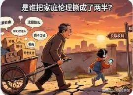 价值观严重错位：照搬西方碎片理念，为何毁掉了中国家庭

这句话听着刺耳，可你往身
