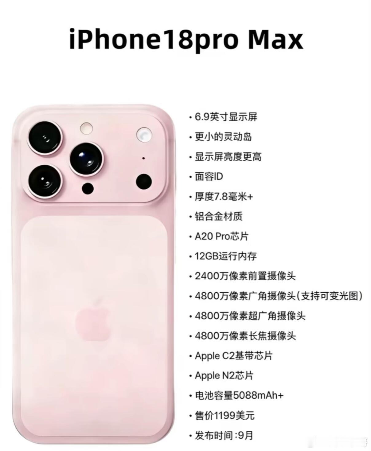 苹果18全系外观终极曝光！你觉得苹果18pro Max很好看么？