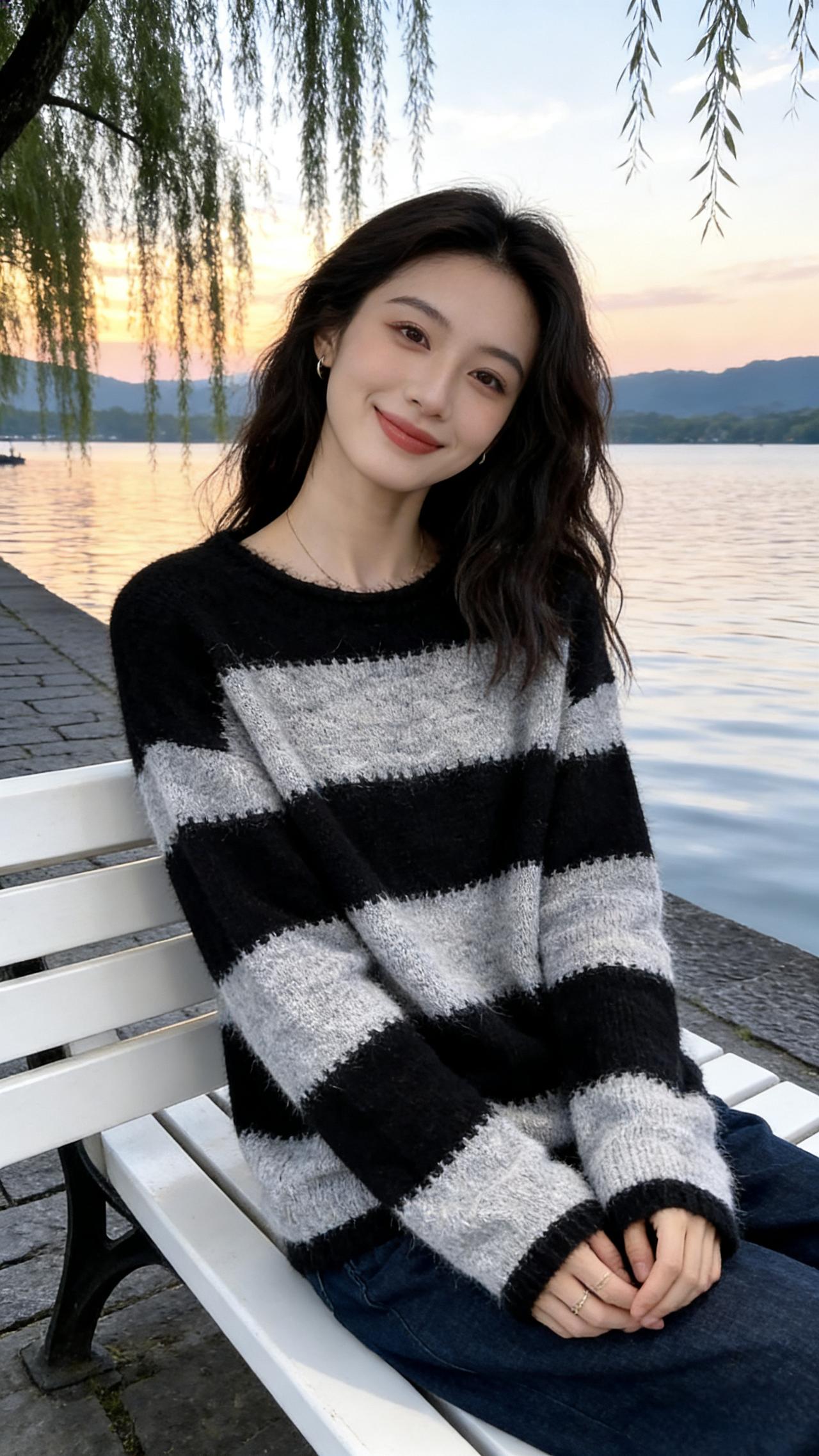 爱拍照爱生活 可甜可酷可温柔的我 不一样的世界不一样de你 毛衣韩系穿搭