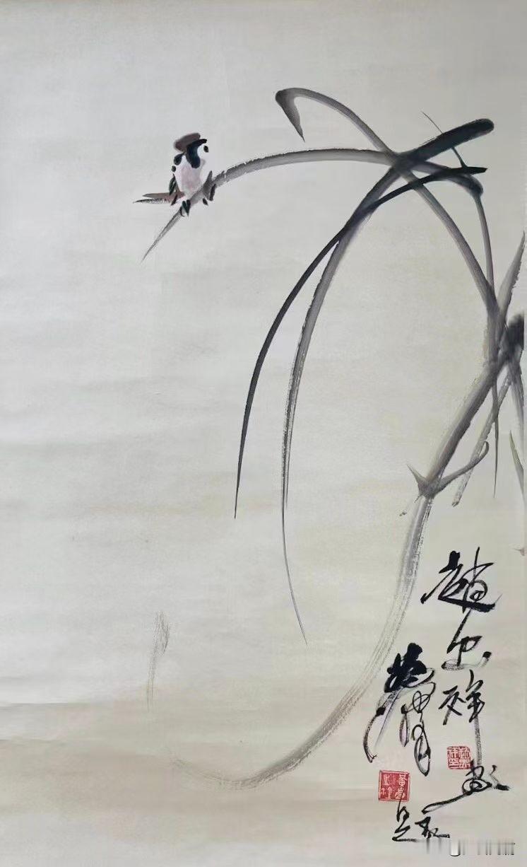 赵忠祥黄胄合作的这幅《兰雀图》现在能值多少钱？

这类兰草、禽鸟题材多创作于80