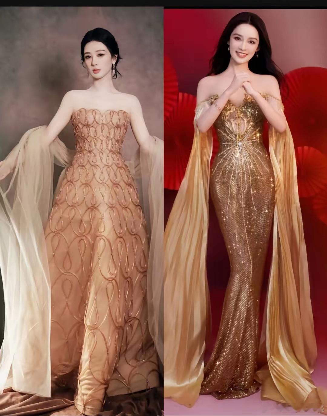 杨紫和李沁，这一比对，感觉有异曲同工之妙啊！​首先，颜色上很相近，但是杨紫的搭配