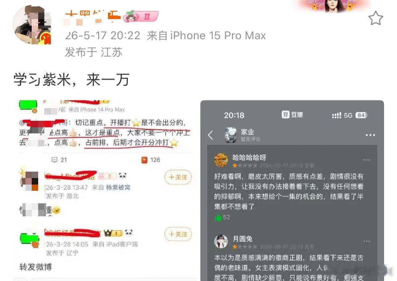 爱丽丝在干嘛，自家播剧下线，杨紫播剧可忙了