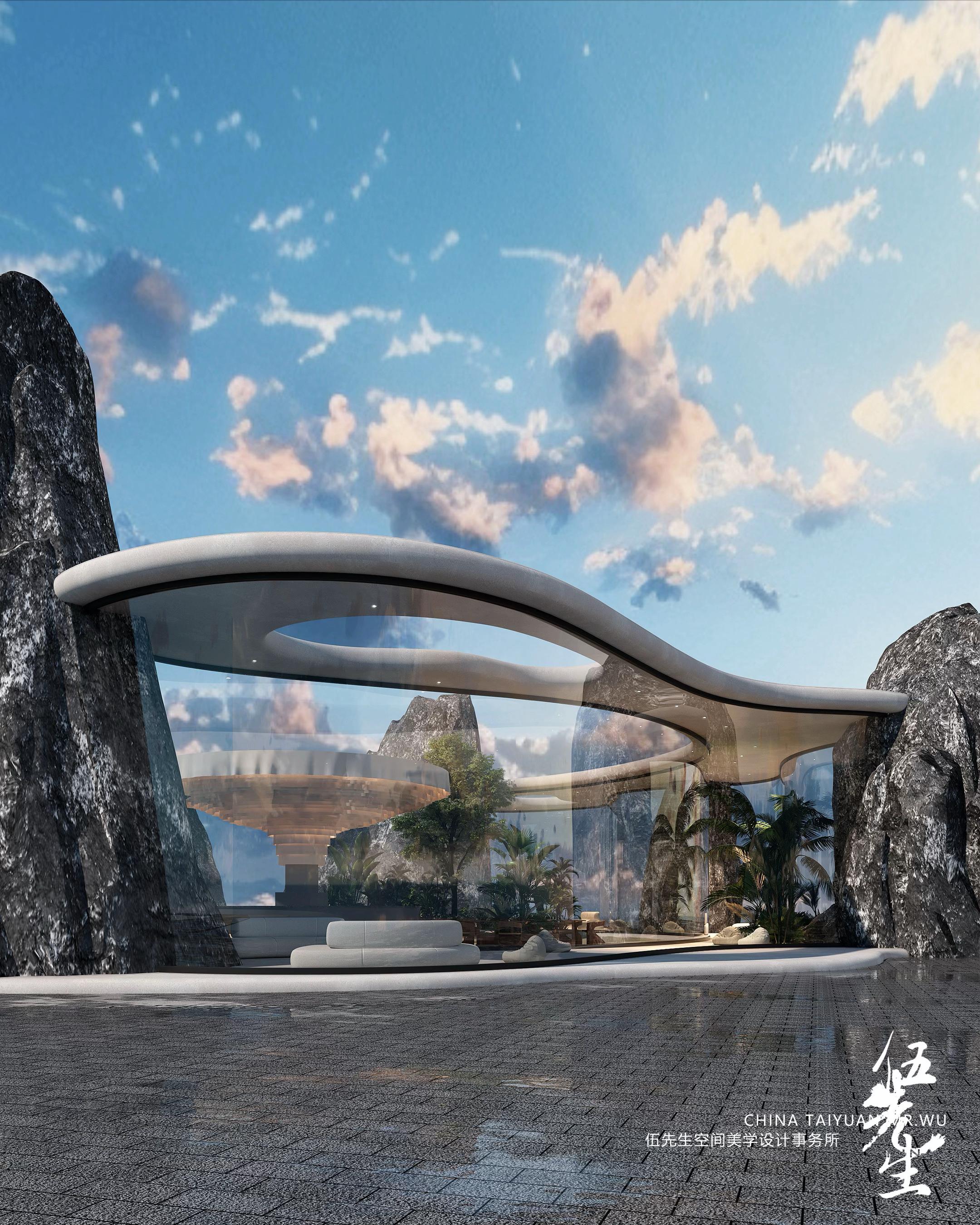 一个惬意的小广场。