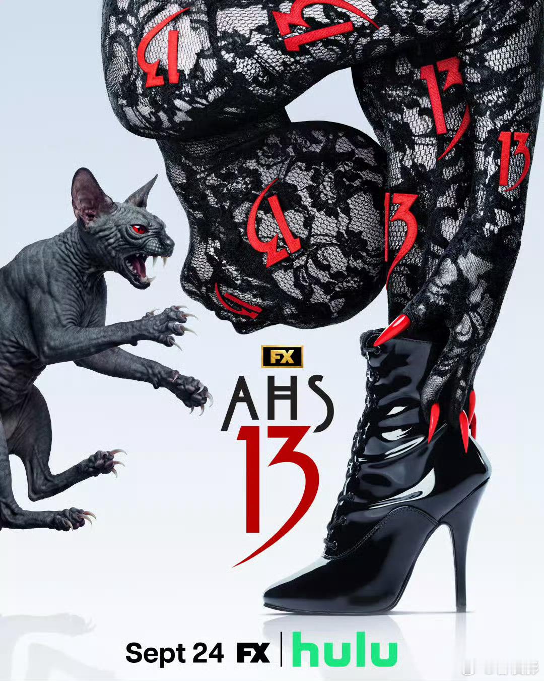 《美国恐怖故事》第13季首曝极清海报！！一共13集，将于9月25日早9点开播！！