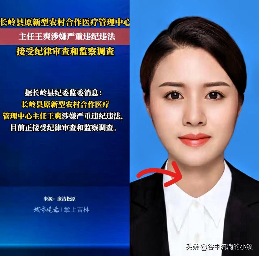 外表看着沉稳干练，
手握民生实权，
结果却守不住底线！

吉林长岭的王爽，曾是当