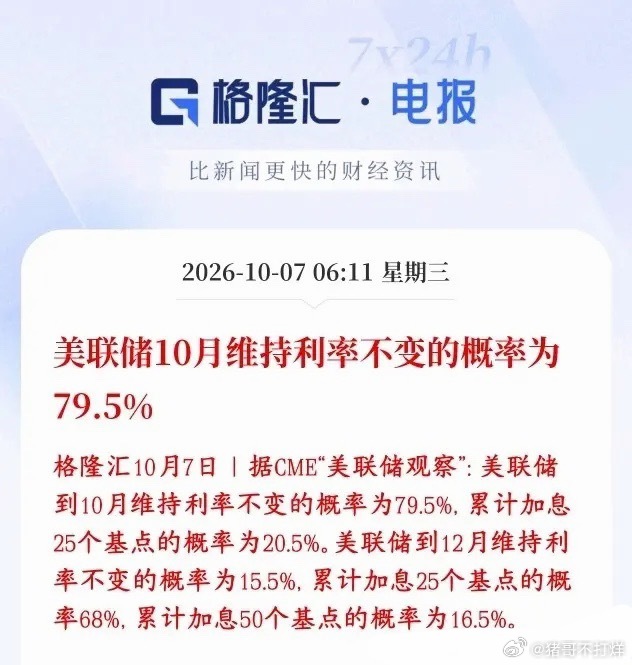 短期内全球资本市场终于可以松一口气了CME美联储观察工具，是市场交易员用押注算出