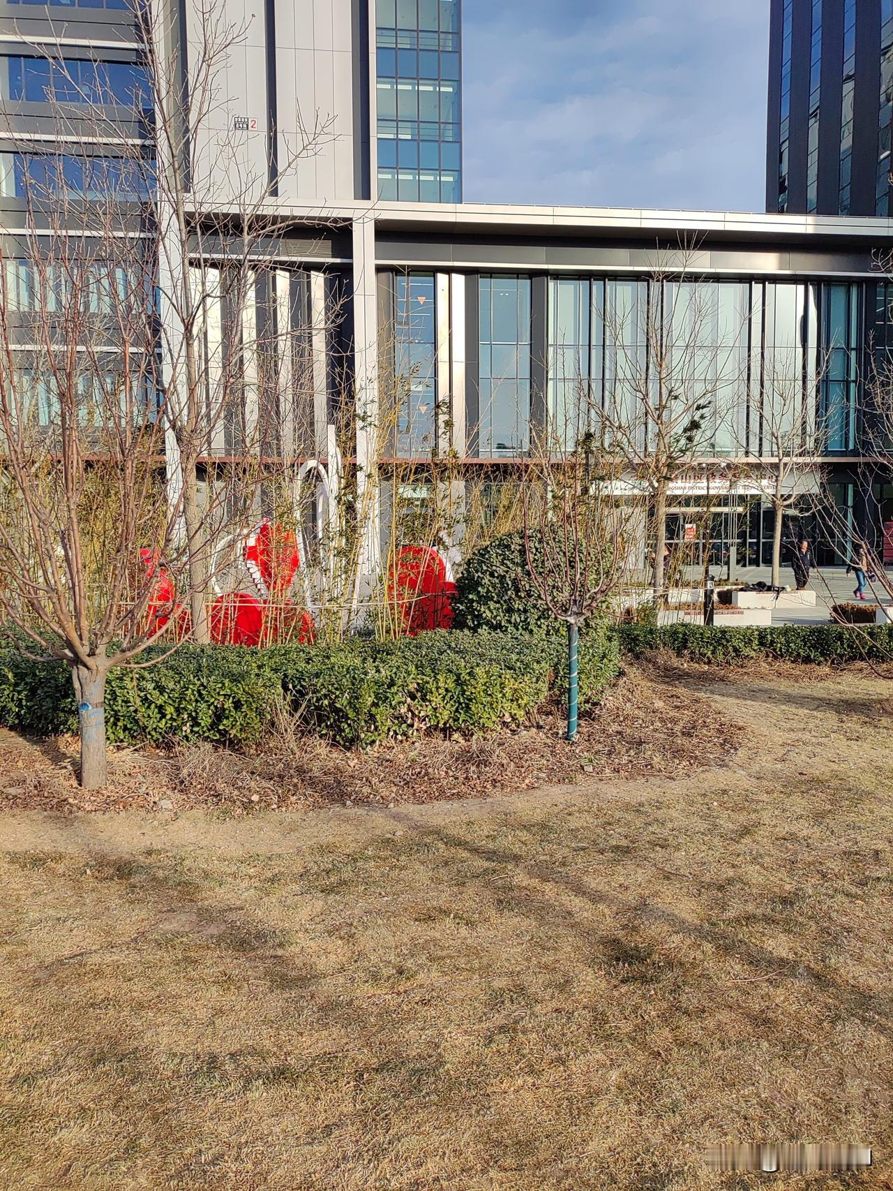 刚才出去在石景山政务服务中心门前广场，看见两位男女年轻人领证拍照，在工作日最后一