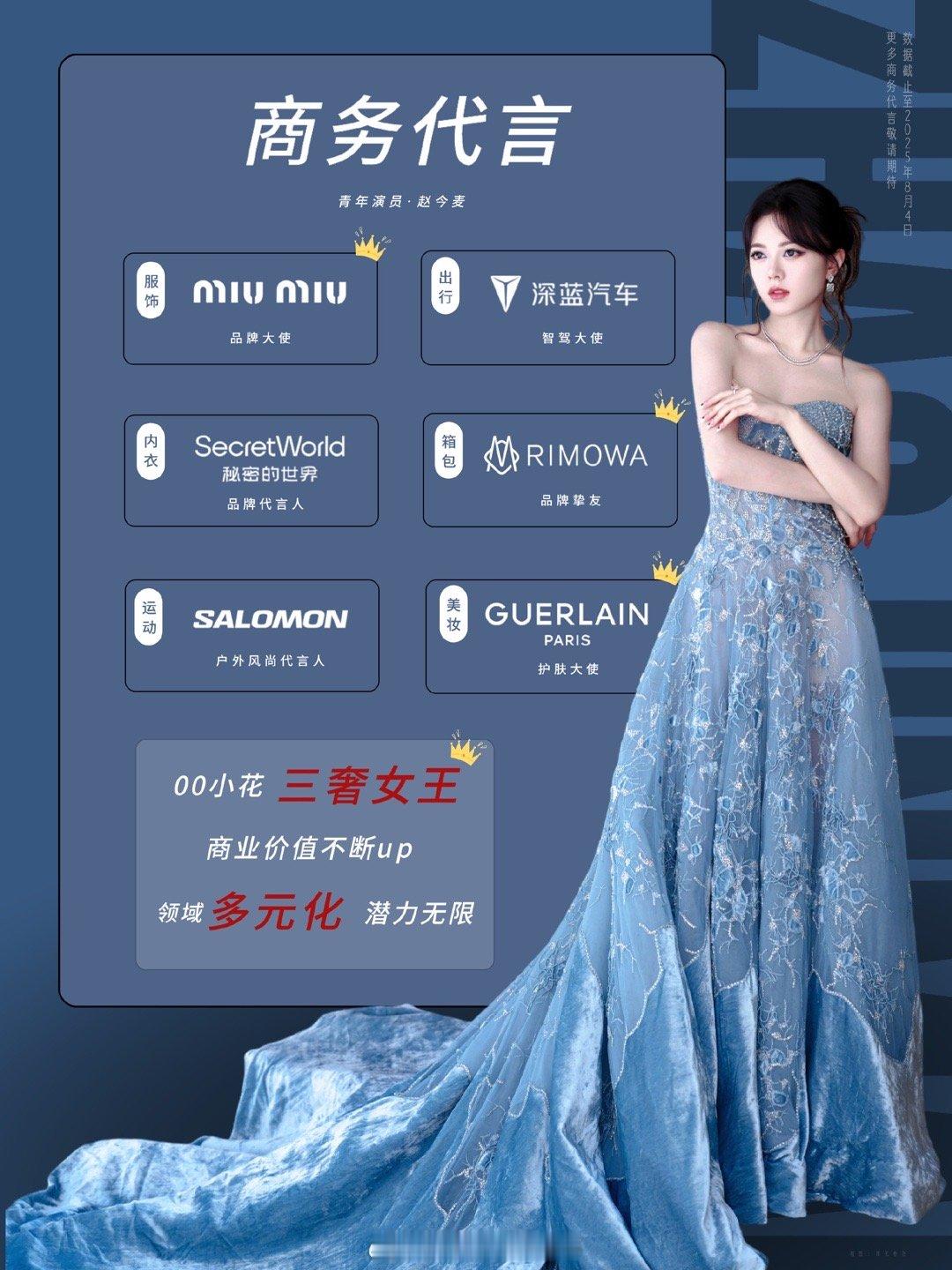 赵今麦的商务很不错哎，质量都很高！但是怎么都不见粉丝宣传[笑cry] ​​​