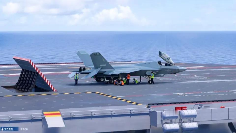歼-35成功起飞辽宁舰，滑跃航母战力首次全面重构，远海攻防新格局显现
歼-35在