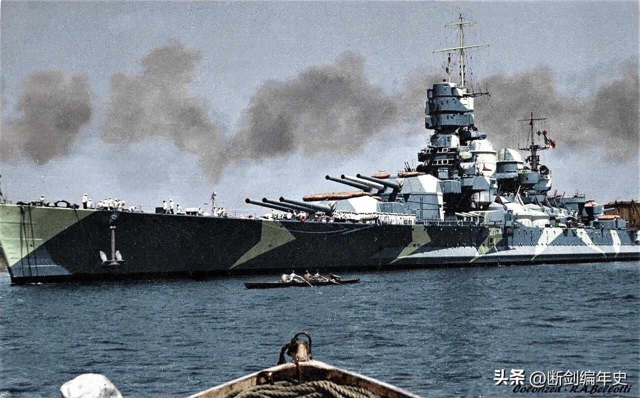“维托里奥·维内托”号是意大利皇家海军在二战时期最强大的战列舰，1937年开工，