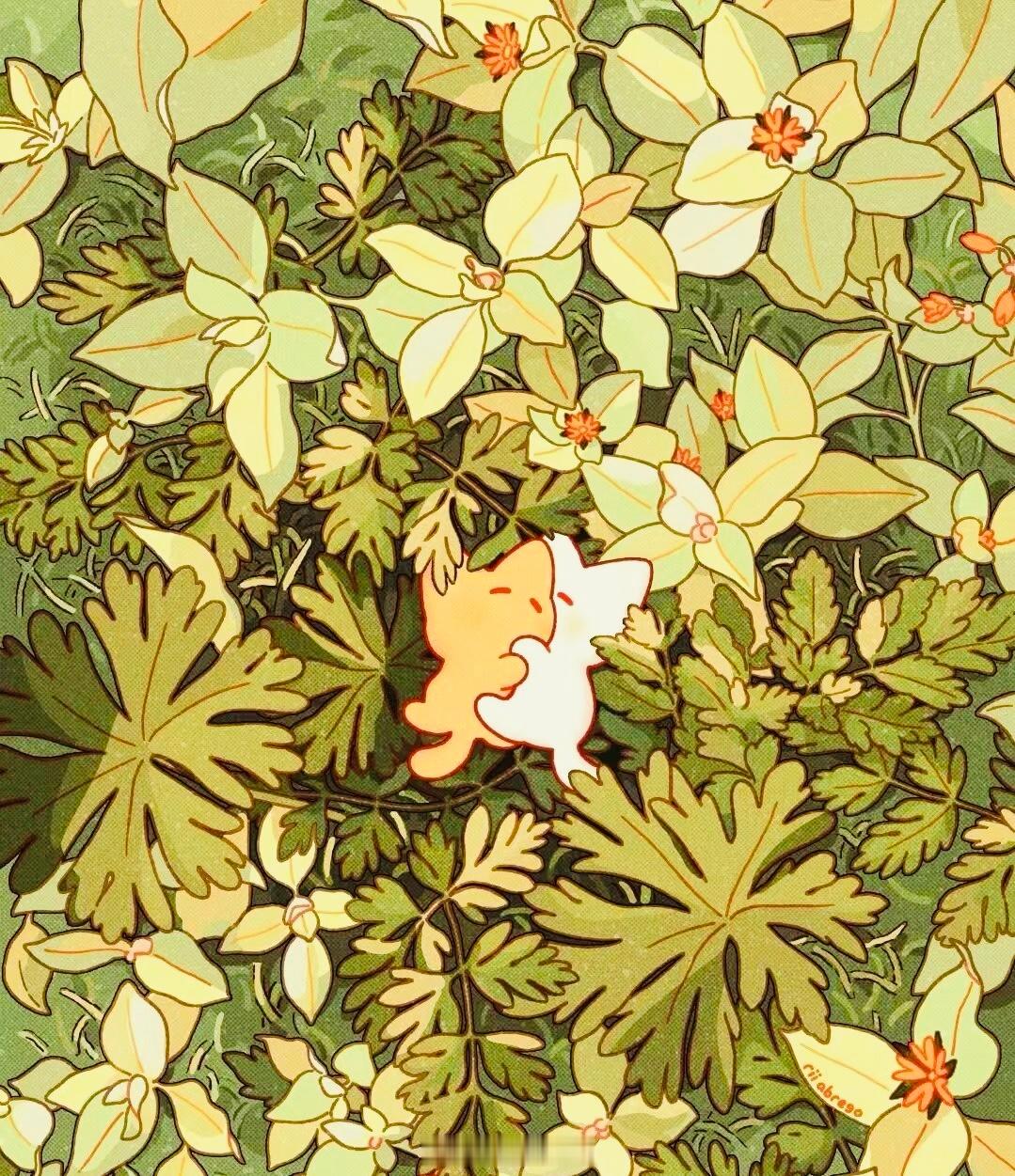 插画师Rii Abrego的作品：遇见艺术绘画绘画参考