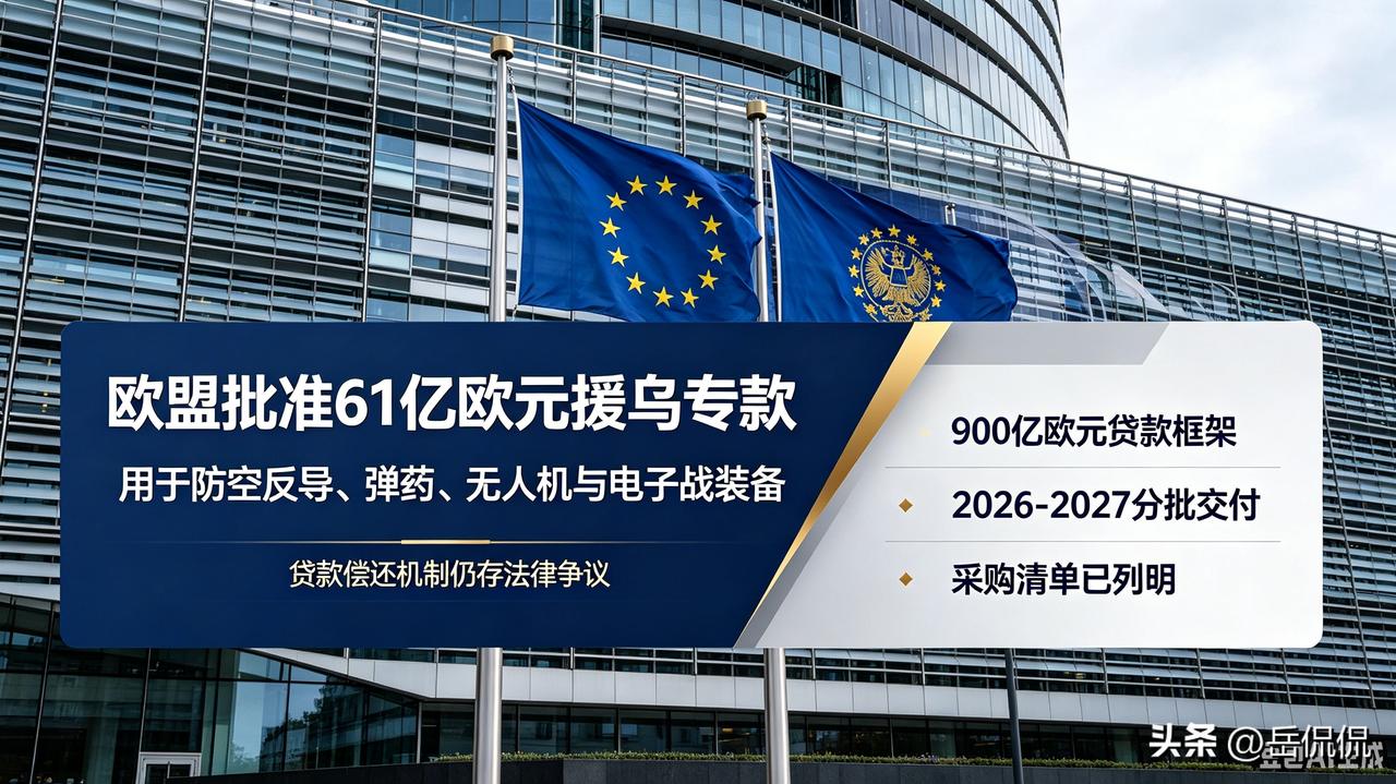 9月11日欧盟委员会正式放行一笔61亿欧元专款，专门供给乌克兰采购防空反导装备、